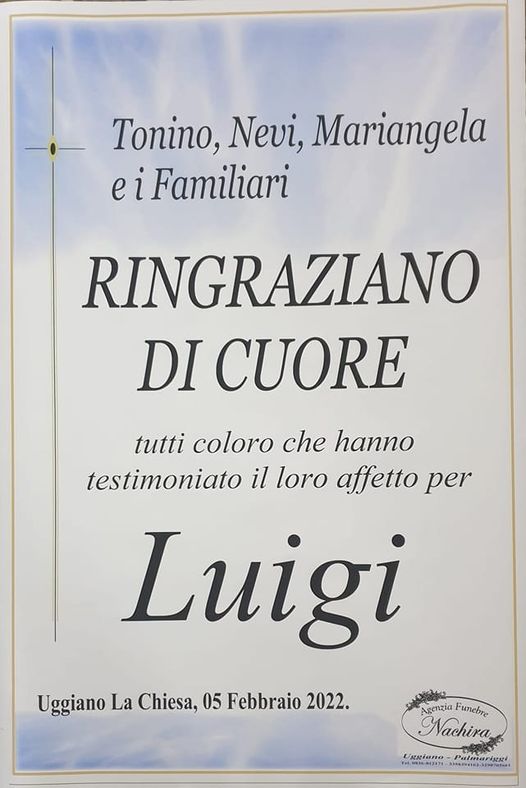 Ringraziano Luigi